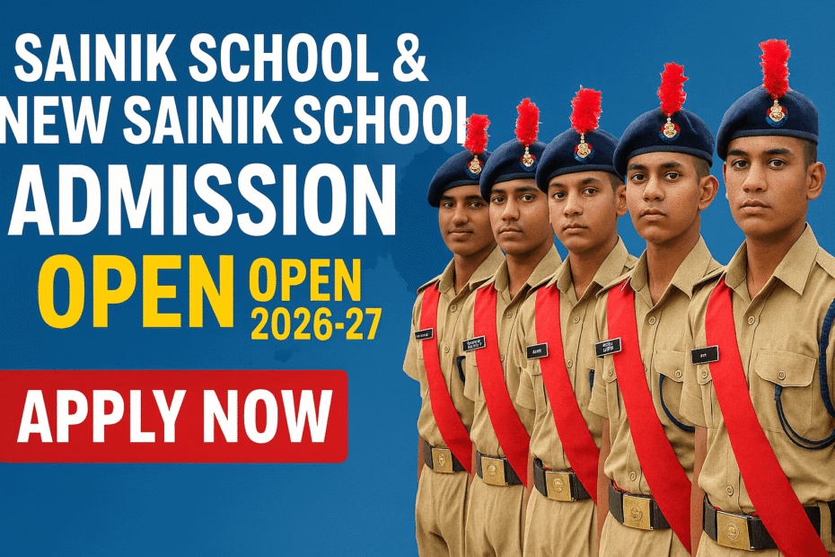 Sainik School Admission 2026 — सैनिक स्कूल में प्रवेश की पूरी जानकारी